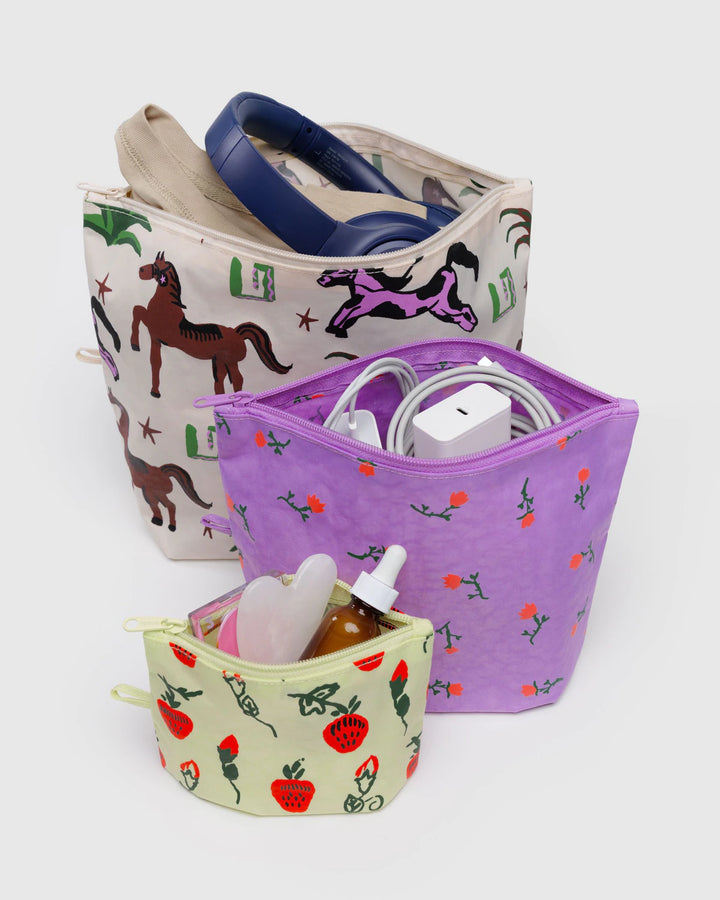 Baggu Go Pouch Set- Painted Prairie