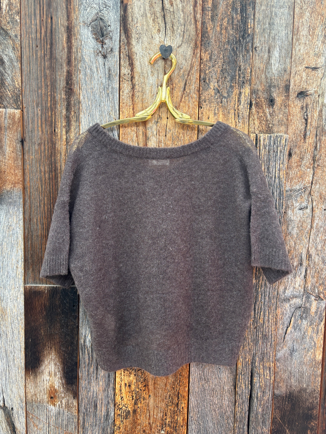 American Vintage Short Sleeve Bodyrow Jumper - Herisson Chine