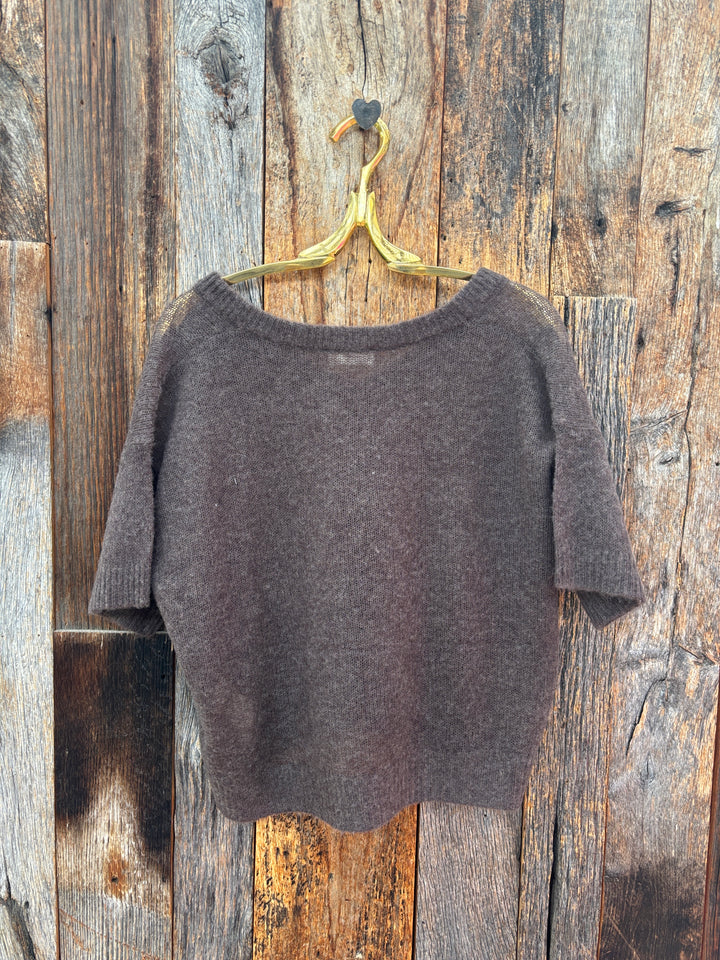 American Vintage Short Sleeve Bodyrow Jumper - Herisson Chine
