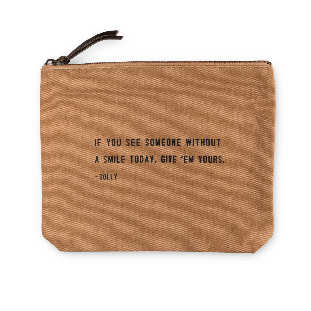 Sugarboo See Someone w/out Smile Zip Bag - Blush