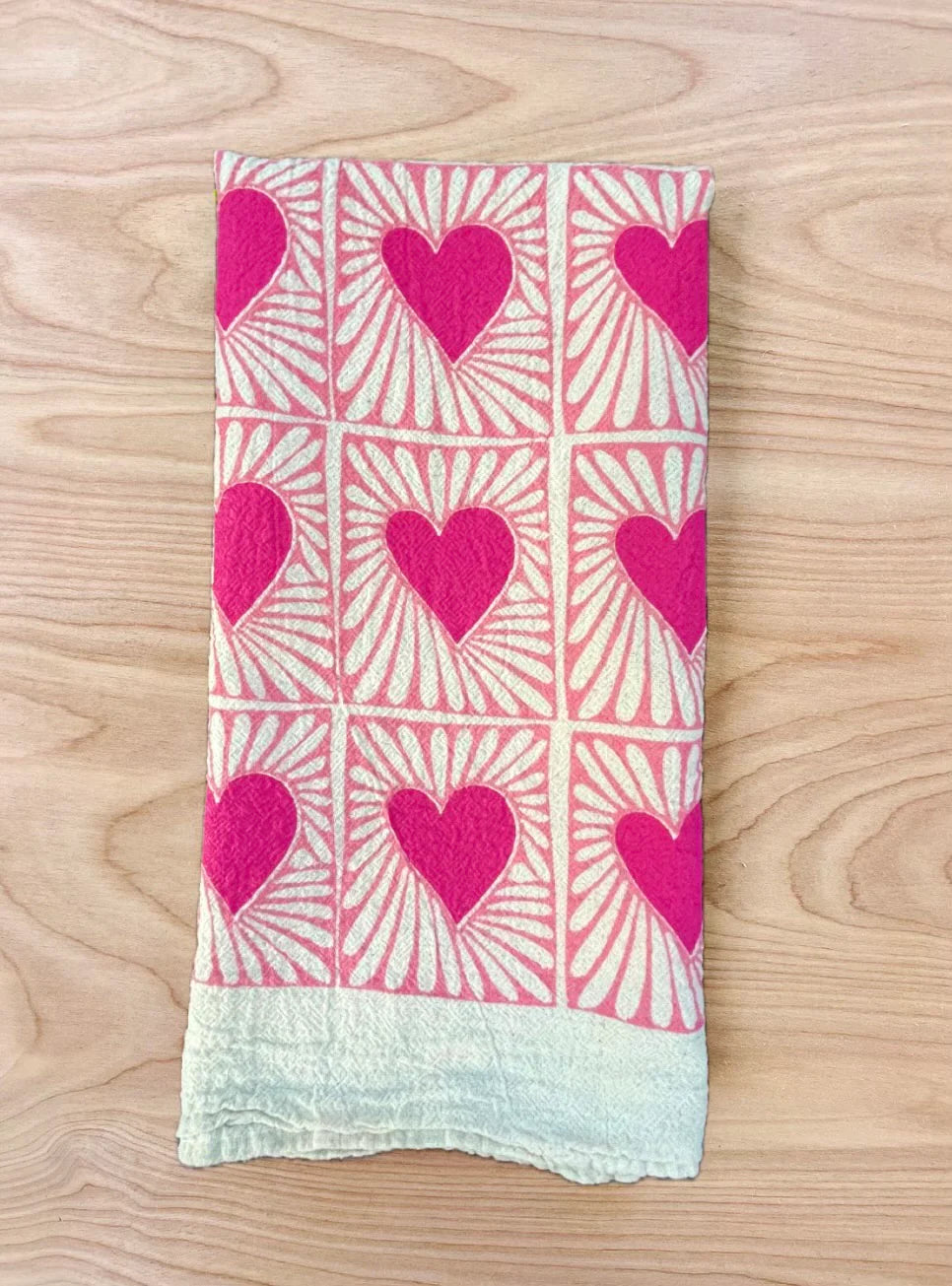 Noon Designs Hearts Tea Towel