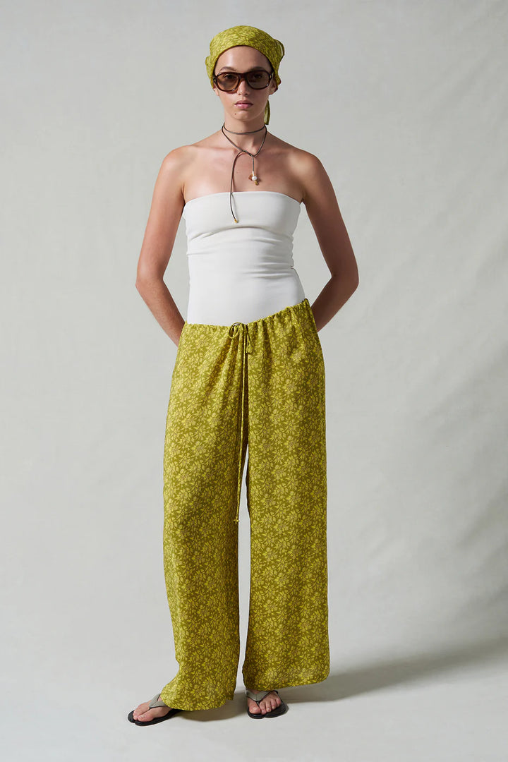Chan Luu Silk Pants DF-PT-5015- Mustard