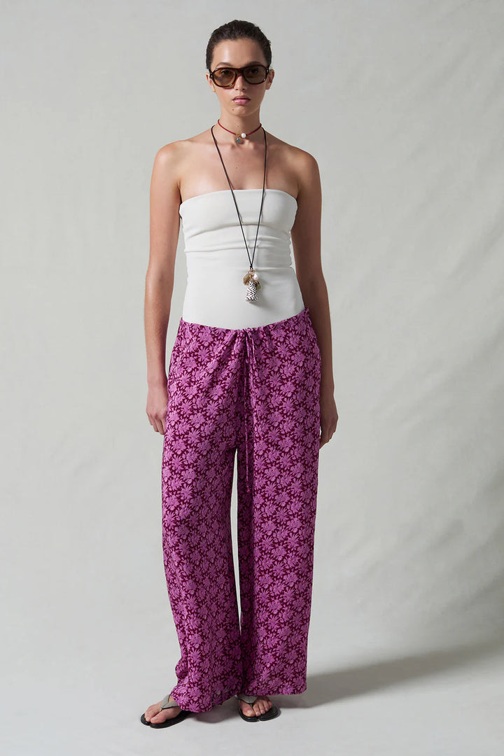 Chan Luu Silk Pants DF-PT-5015- Orchid
