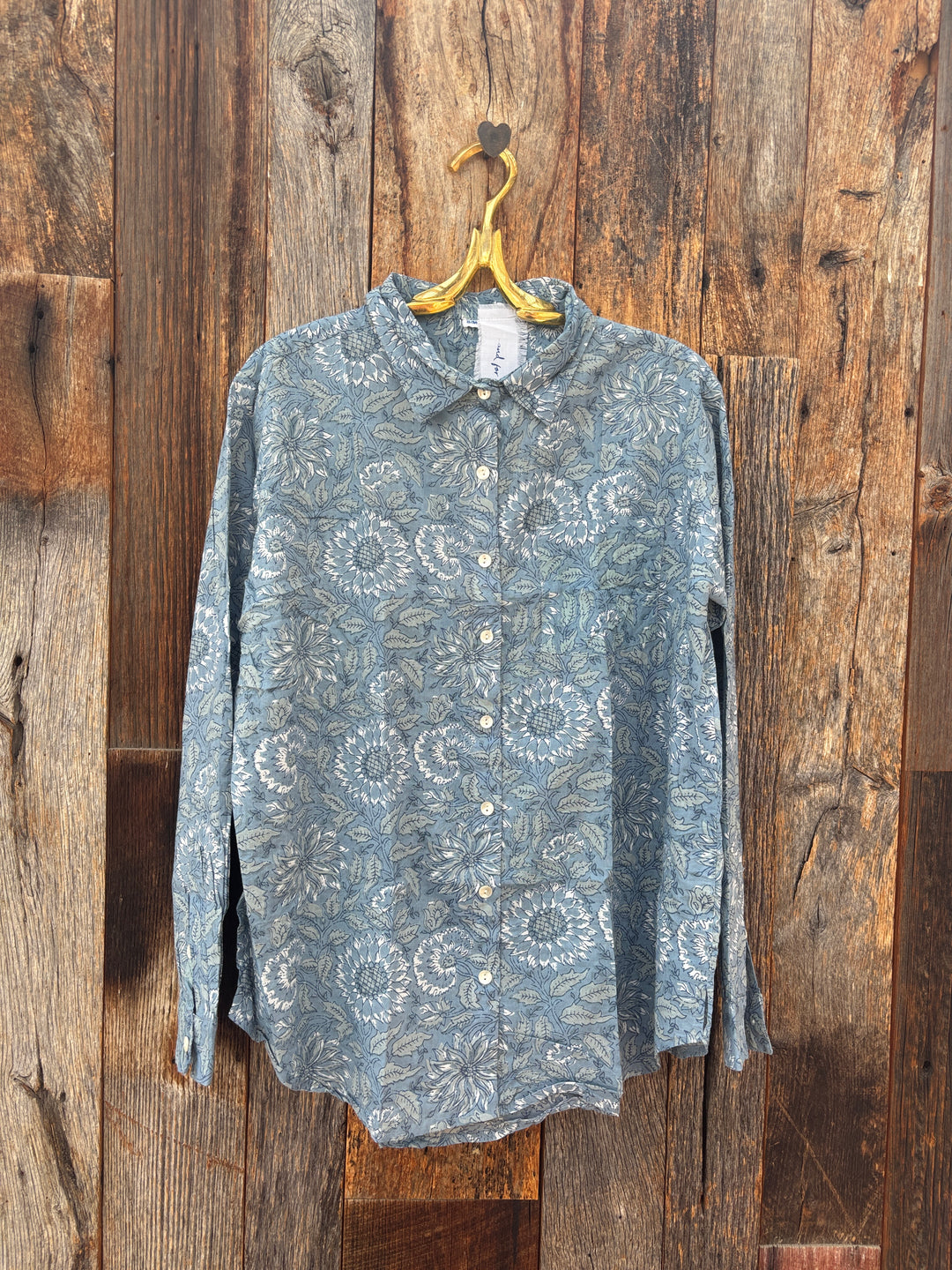 ... and For Good Boyfriend Shirt Abington Floral Cornflower Blue
