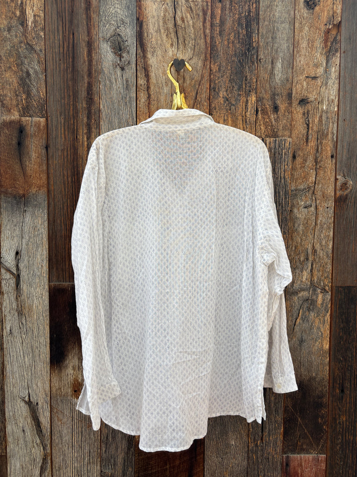 By The Sea Kantha Oversized Beach Shirt Ditsy