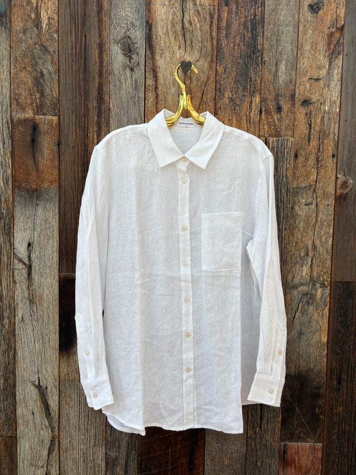 Perfect White Tee Lorelai Oversized Button Down Shirt White