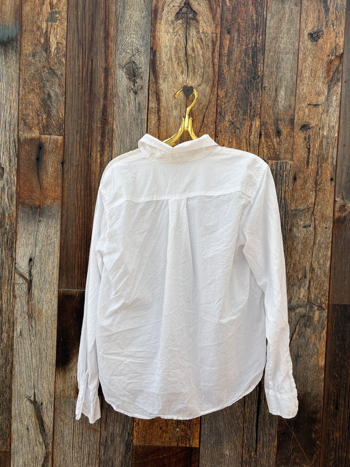 Llea Blue Lili No Pocket Cotton Top White