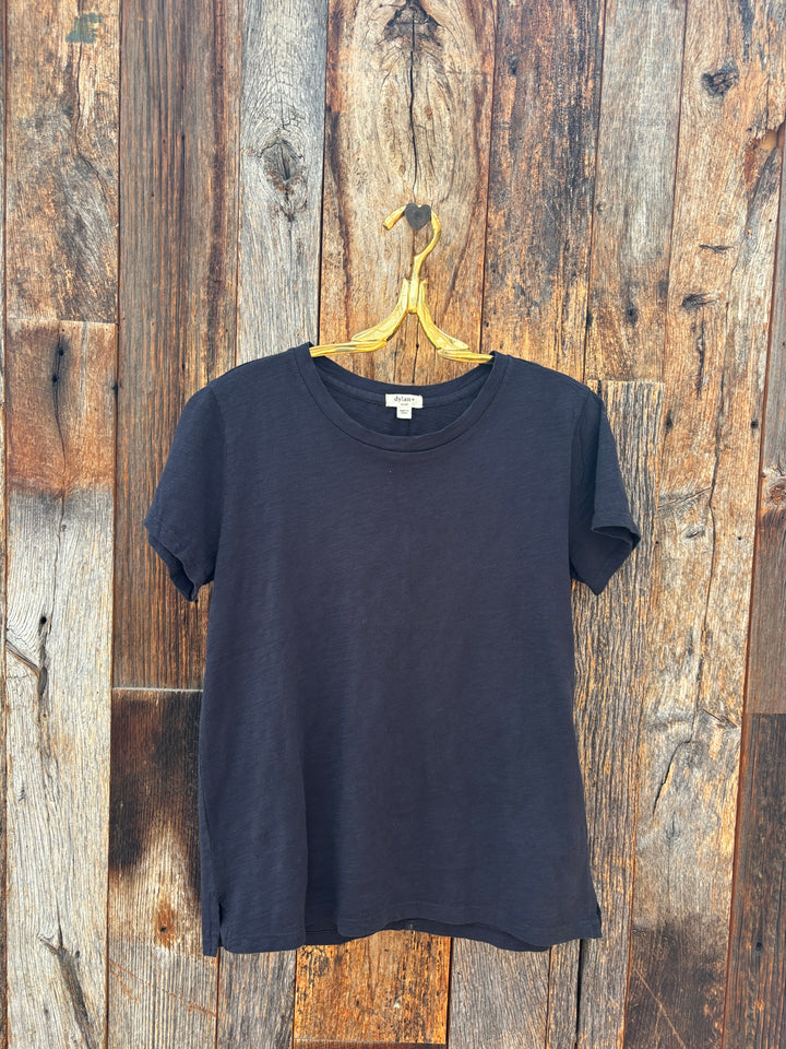 Dylan S/S Modern Crew Top Washed Black