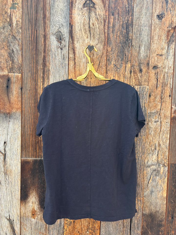 Dylan S/S Modern Crew Top Washed Black