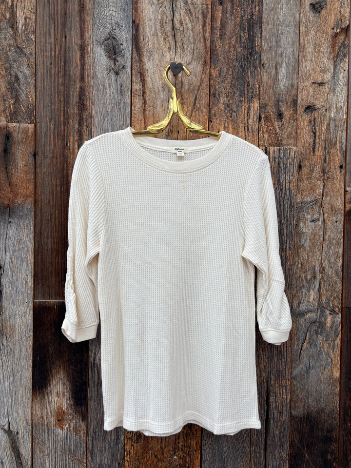 Dylan Elbow Sleeve Crew Tee - Cloud