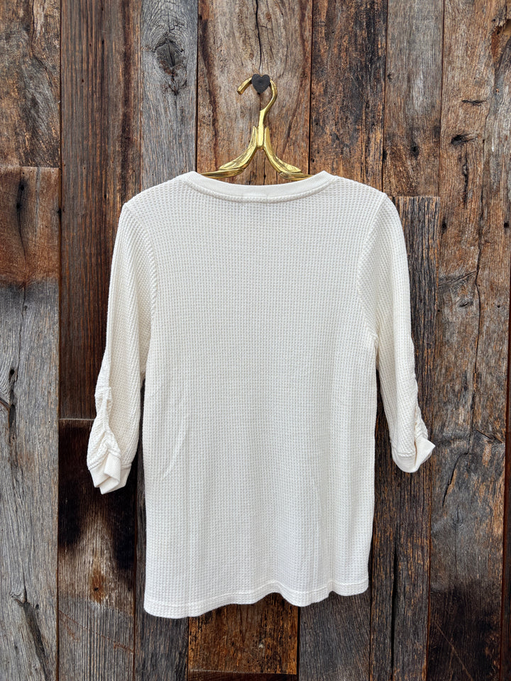 Dylan Elbow Sleeve Crew Tee - Cloud