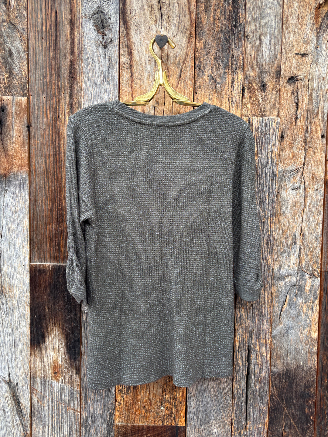 Dylan Elbow Sleeve Crew Tee - Olive Branch