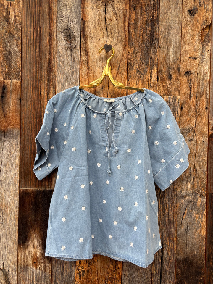 Dylan Dakota Top - Faded Denim