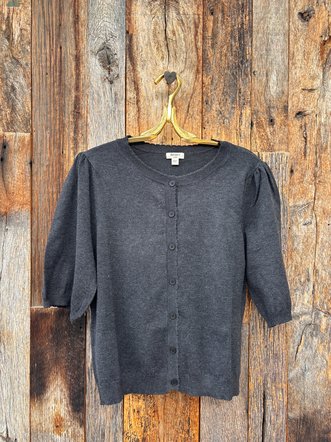 Dylan Blair Crewneck Cardigan- Black