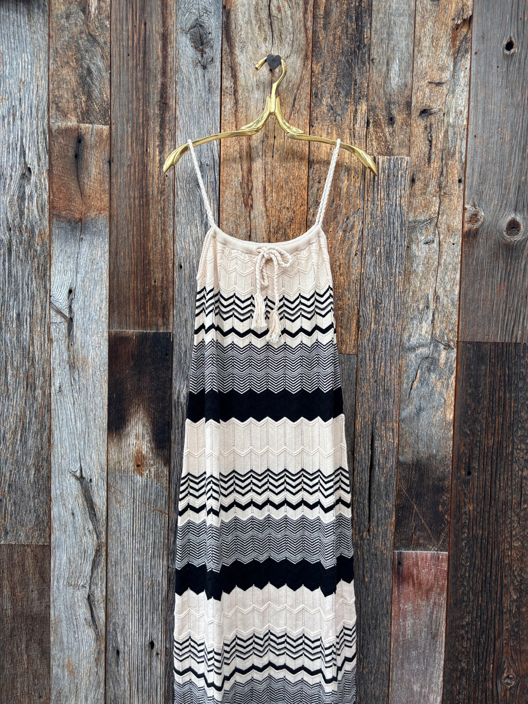 Bella Dahl Midi Knit Dress - Summer Chevron