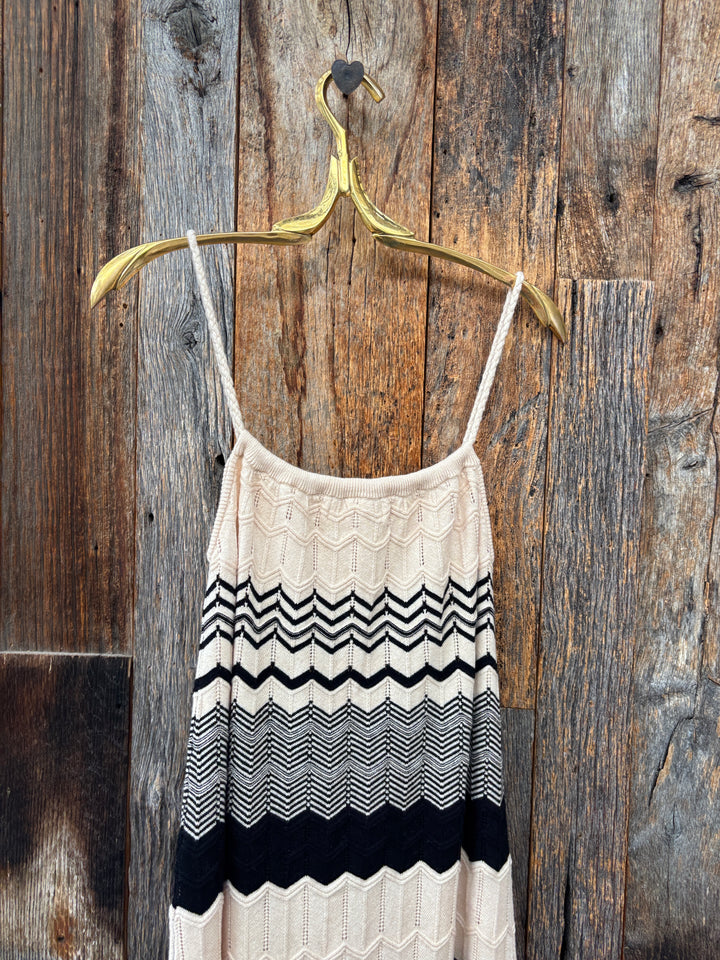 Bella Dahl Midi Knit Dress - Summer Chevron