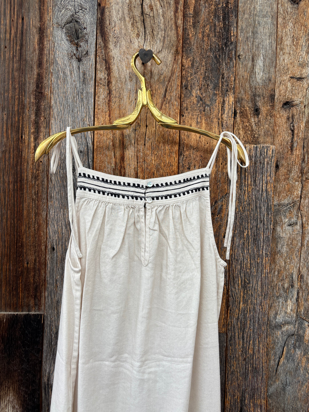 Bella Dahl Tie Strap Maxi Dress - Botanical Print