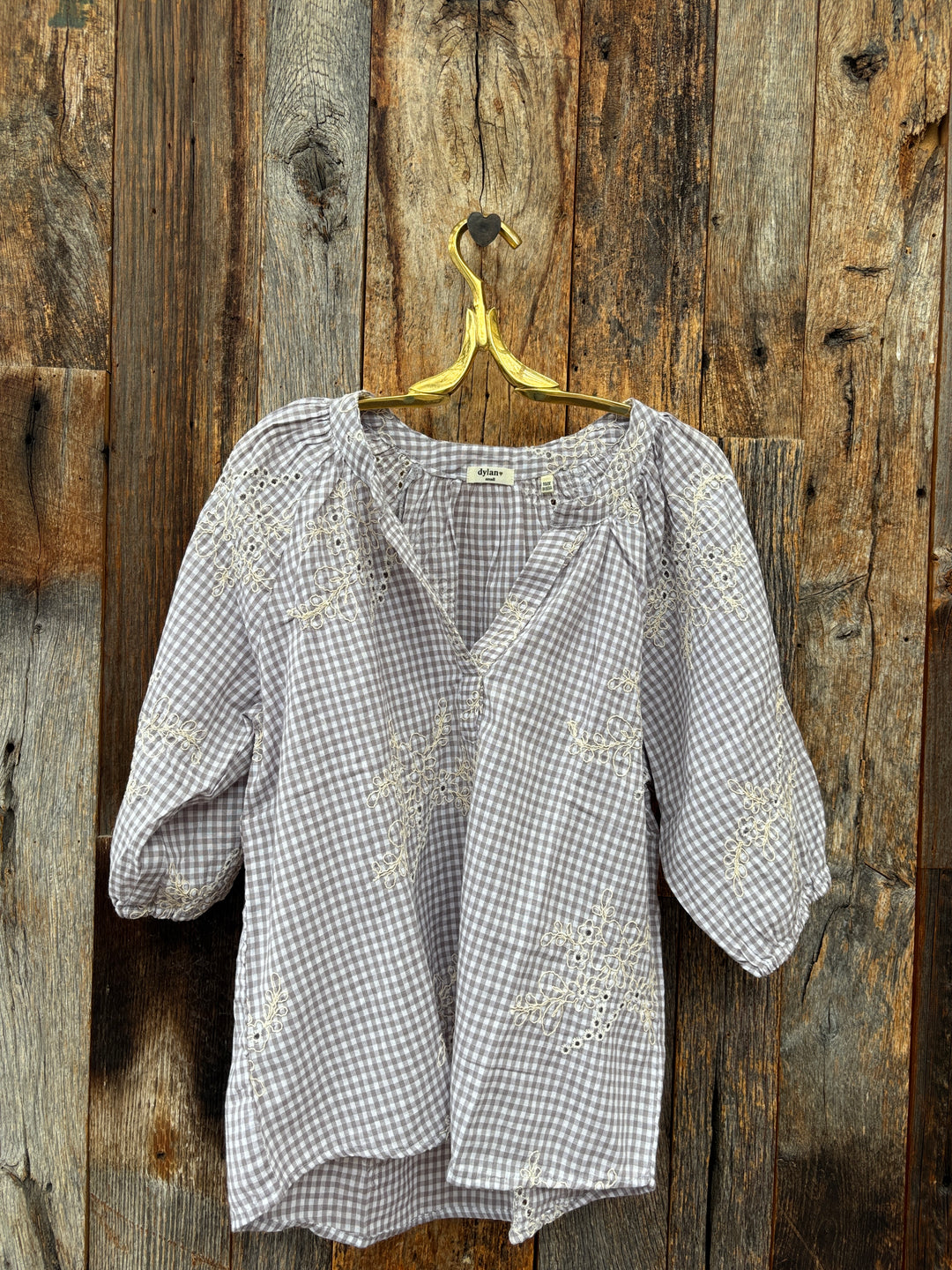 Dylan Gwynn Embroidered Gingham- Multi
