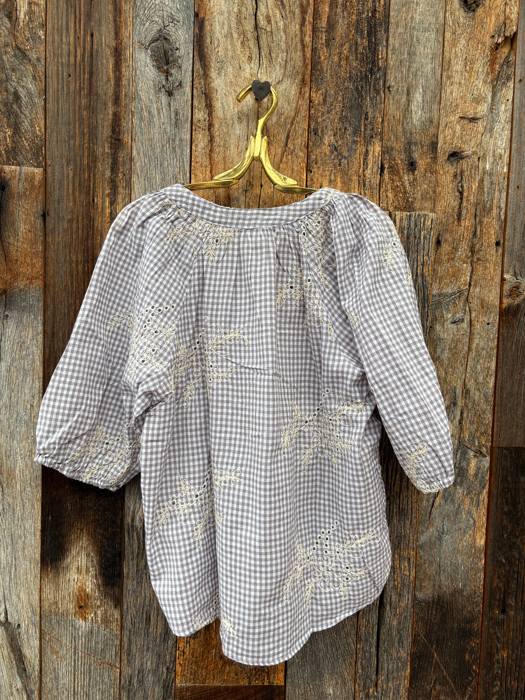 Dylan Gwynn Embroidered Gingham- Multi