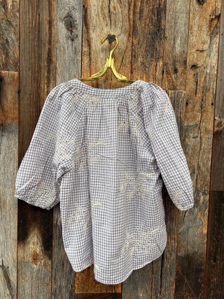 Dylan Gwynn Embroidered Gingham- Multi