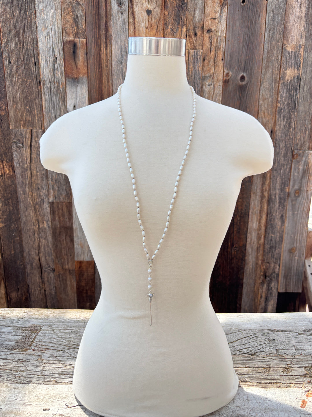 Chan Luu White Pearl Necklace NS-15678