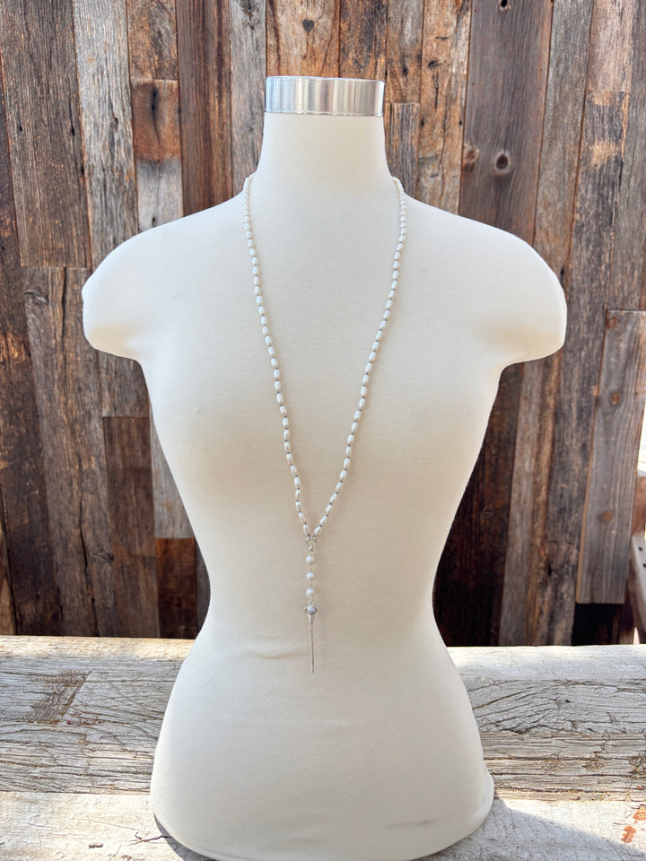 Chan Luu White Pearl Necklace NS-15678