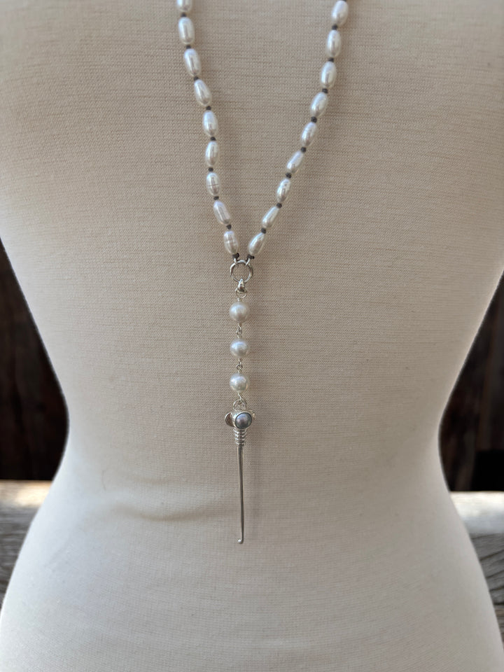 Chan Luu White Pearl Necklace NS-15678