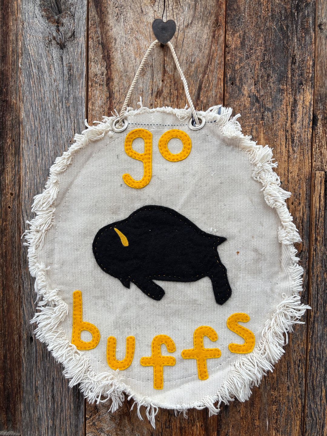 The Huntress Designs 'Go Buffs' Banner - Round Hanging