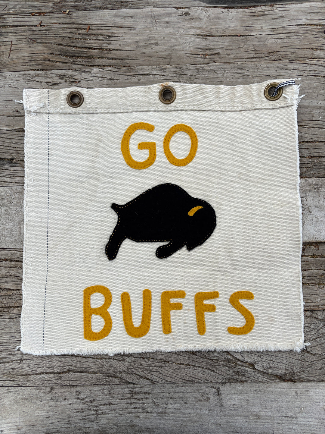 The Huntress Designs 'Go Buffs' Banner - Three Hole Rectangle