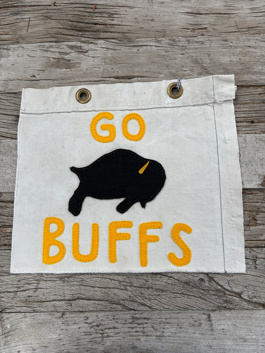 The Huntress Designs 'Go Buffs' Banner - Two Hole Rectangle