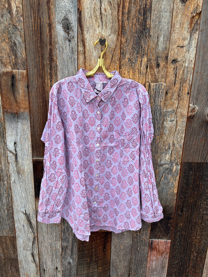 ...and for good Good Boyfriend Shirt - Hyacinth Overdye Lavender