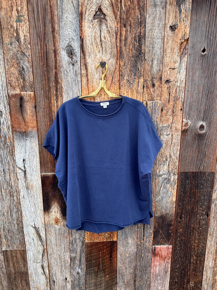 Dylan Caplet Top - Navy