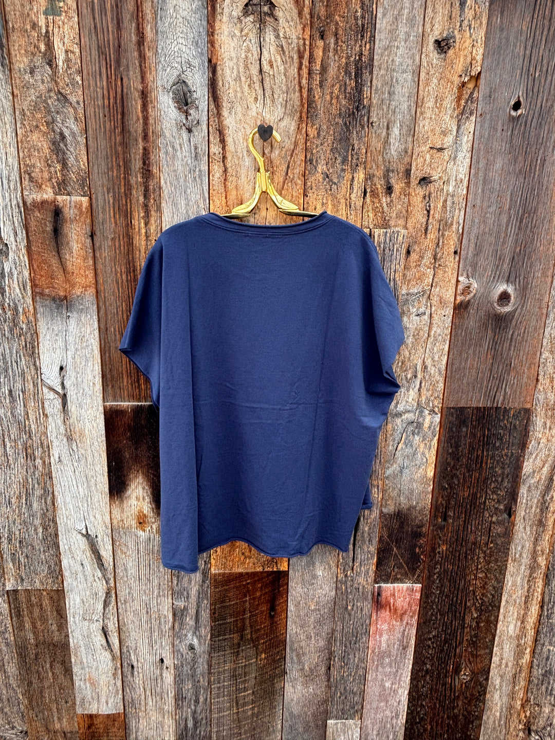 Dylan Caplet Top - Navy