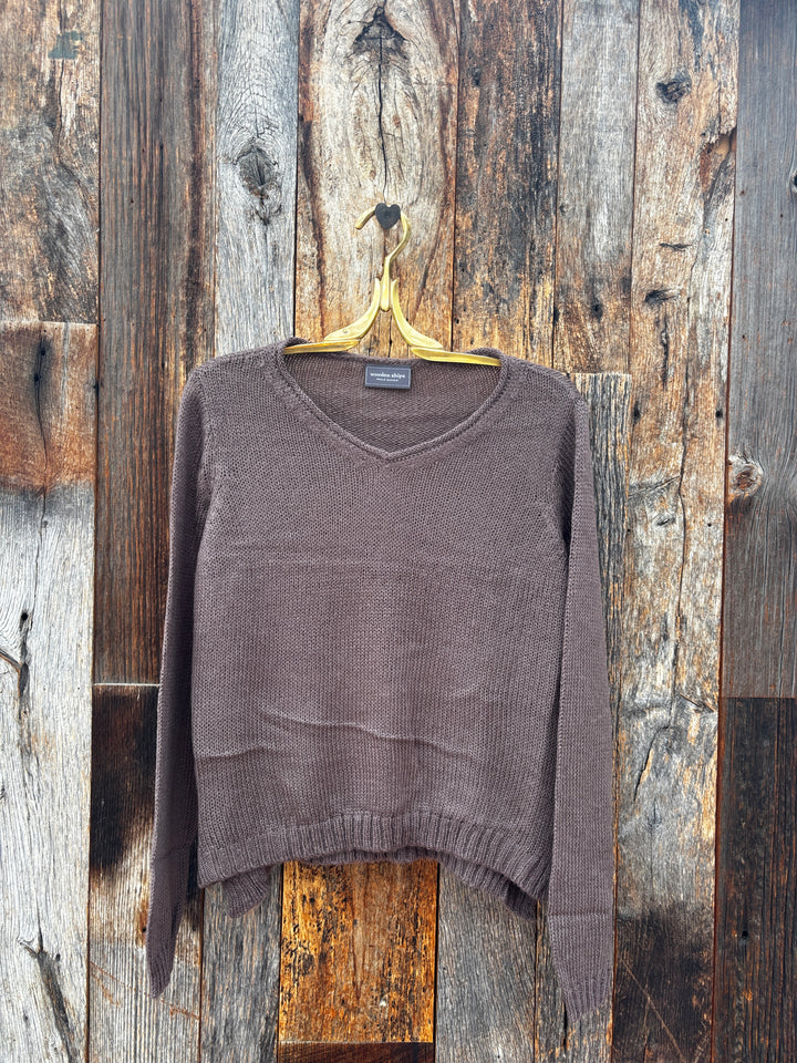 Wooden Ships Lucie V Lightweight Sweater - Dark Dusk