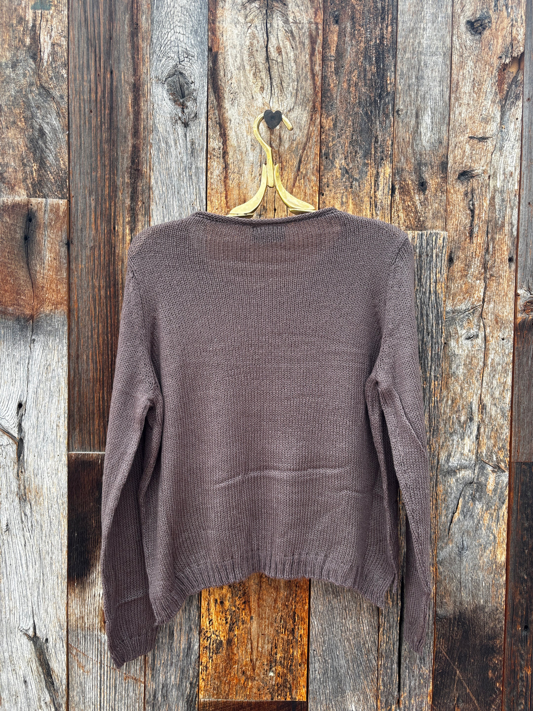 Wooden Ships Lucie V Lightweight Sweater - Dark Dusk