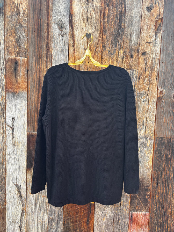 525 America Emma Crewneck Sweater -Black