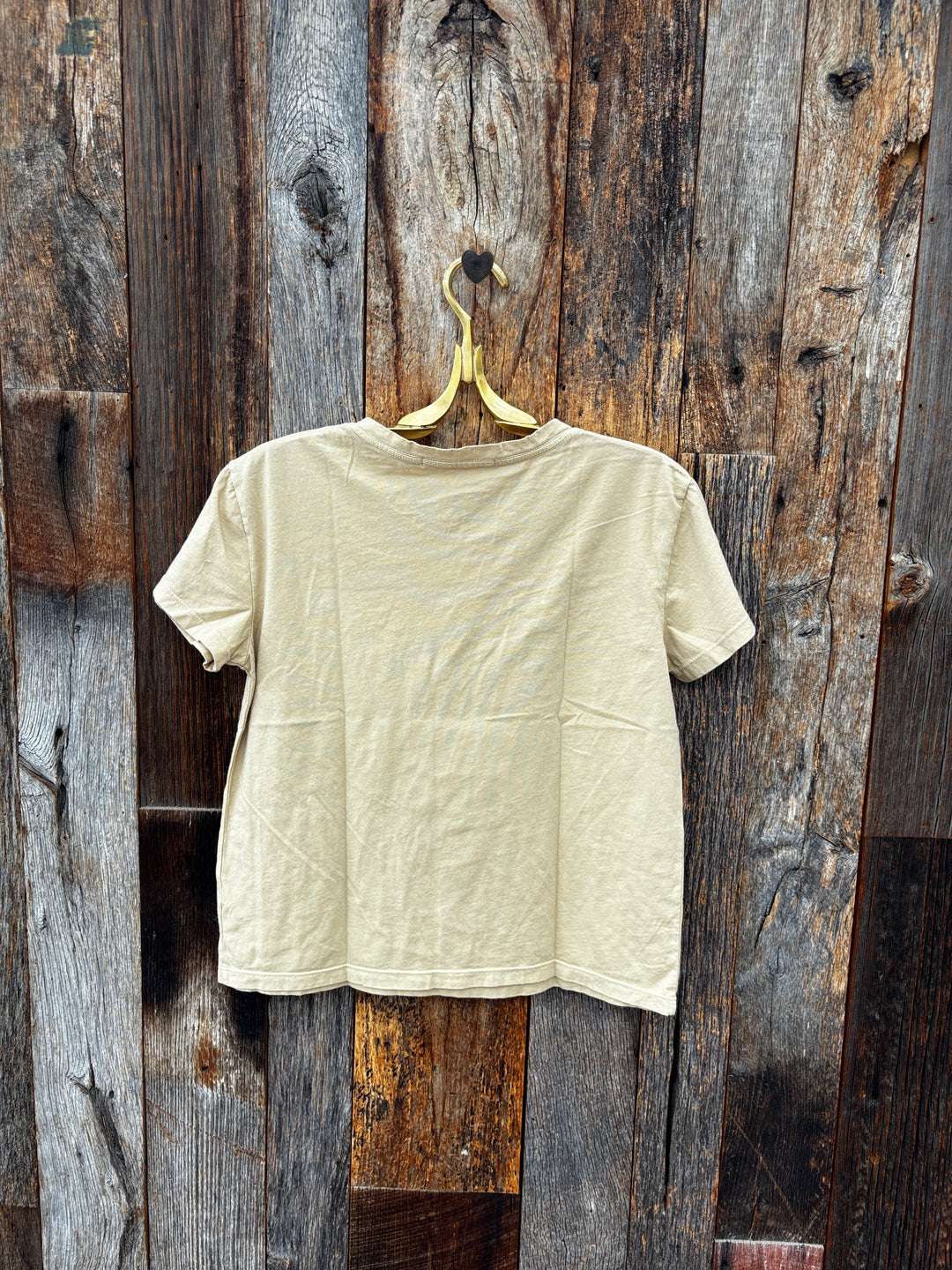 Project Social T Saddle Up Boat Neck Tee - Camel