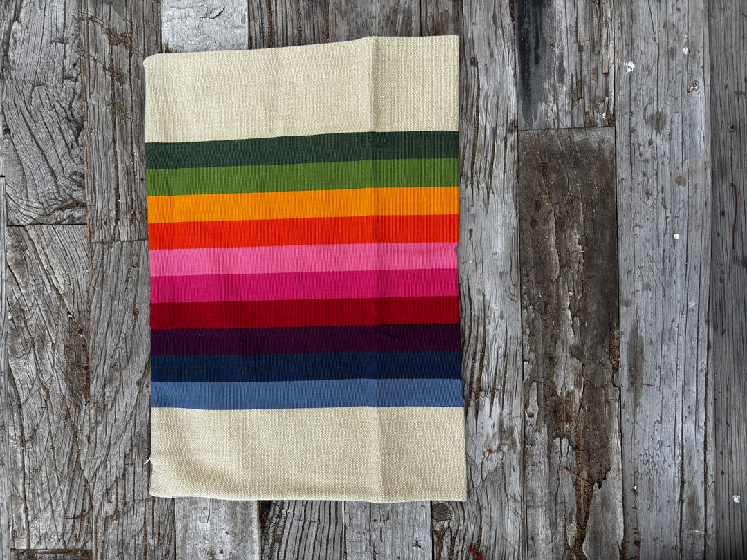 Garza Marfa Cotton Canvas 14"x20"  Pillowcase - Pink Spectrum