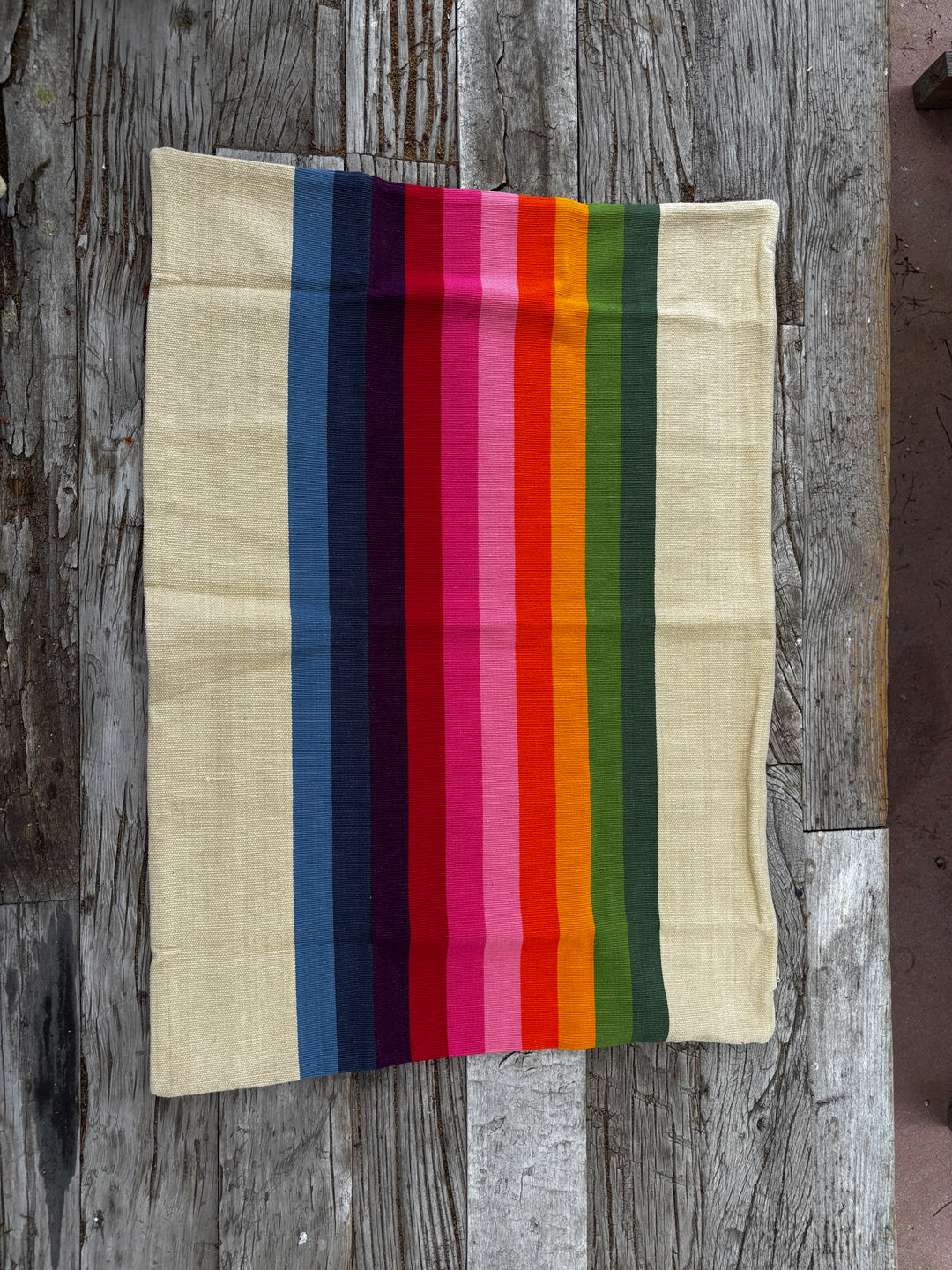 Garza Marfa Cotton Canvas 20"x28"  Pillowcase - Pink Spectrum