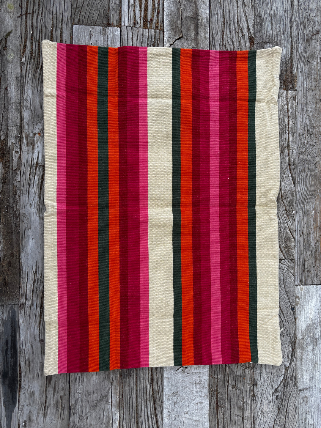 Garza Marfa Cotton Canvas 20"x28"  Pillowcase - Olive Rosa