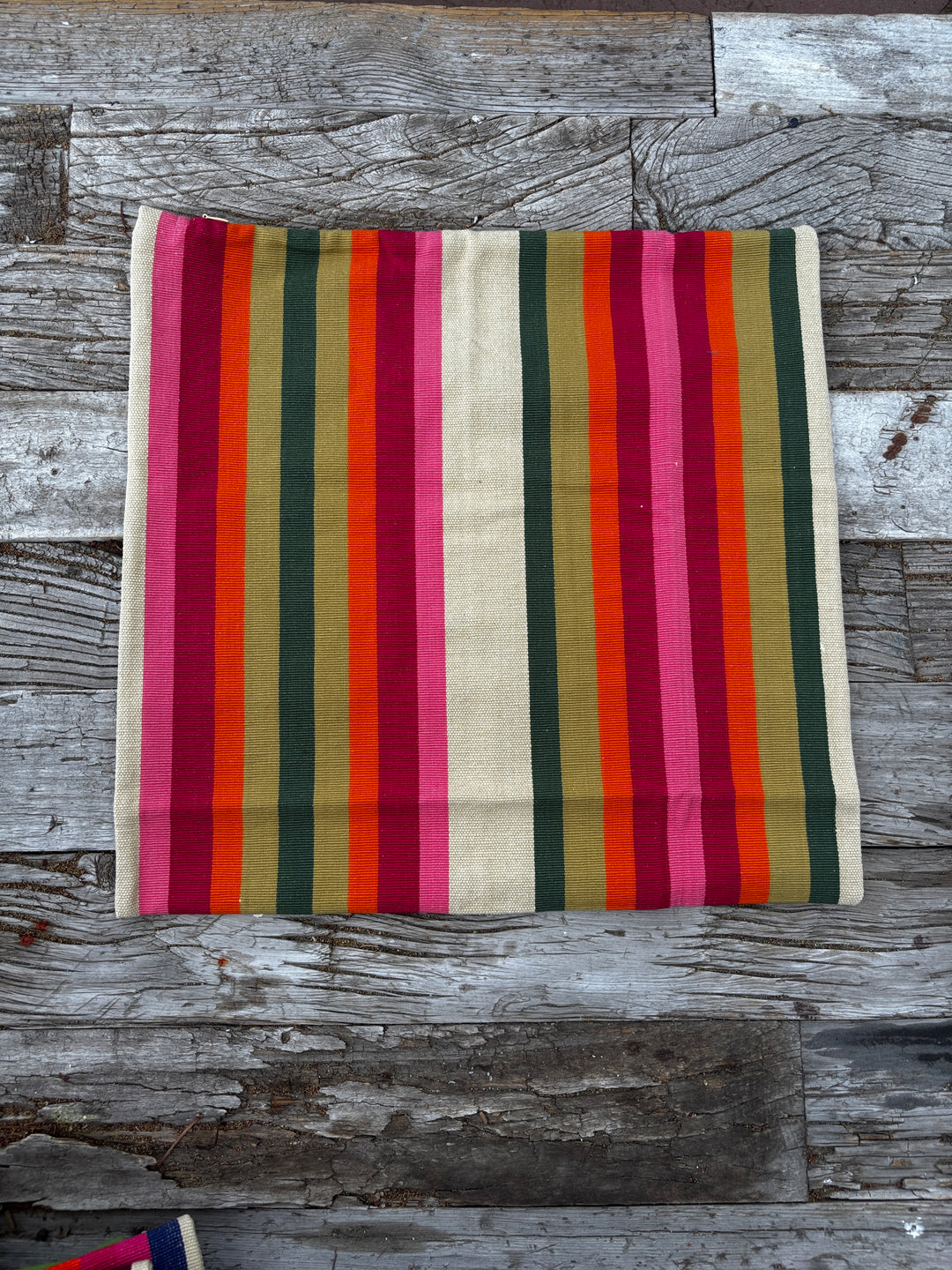 Garza Marfa Cotton Canvas 18" Pillowcase - Sage Rosa