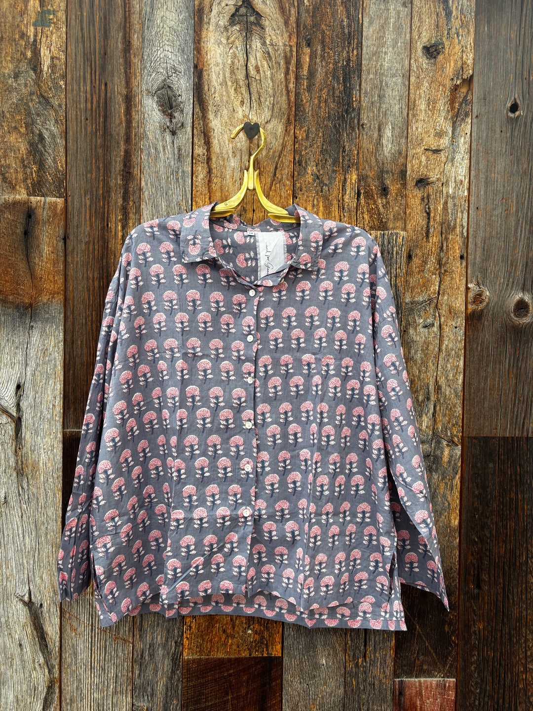 ...and for good Relaxed Boyfriend Shirt Hydrangea Mini Dove Grey