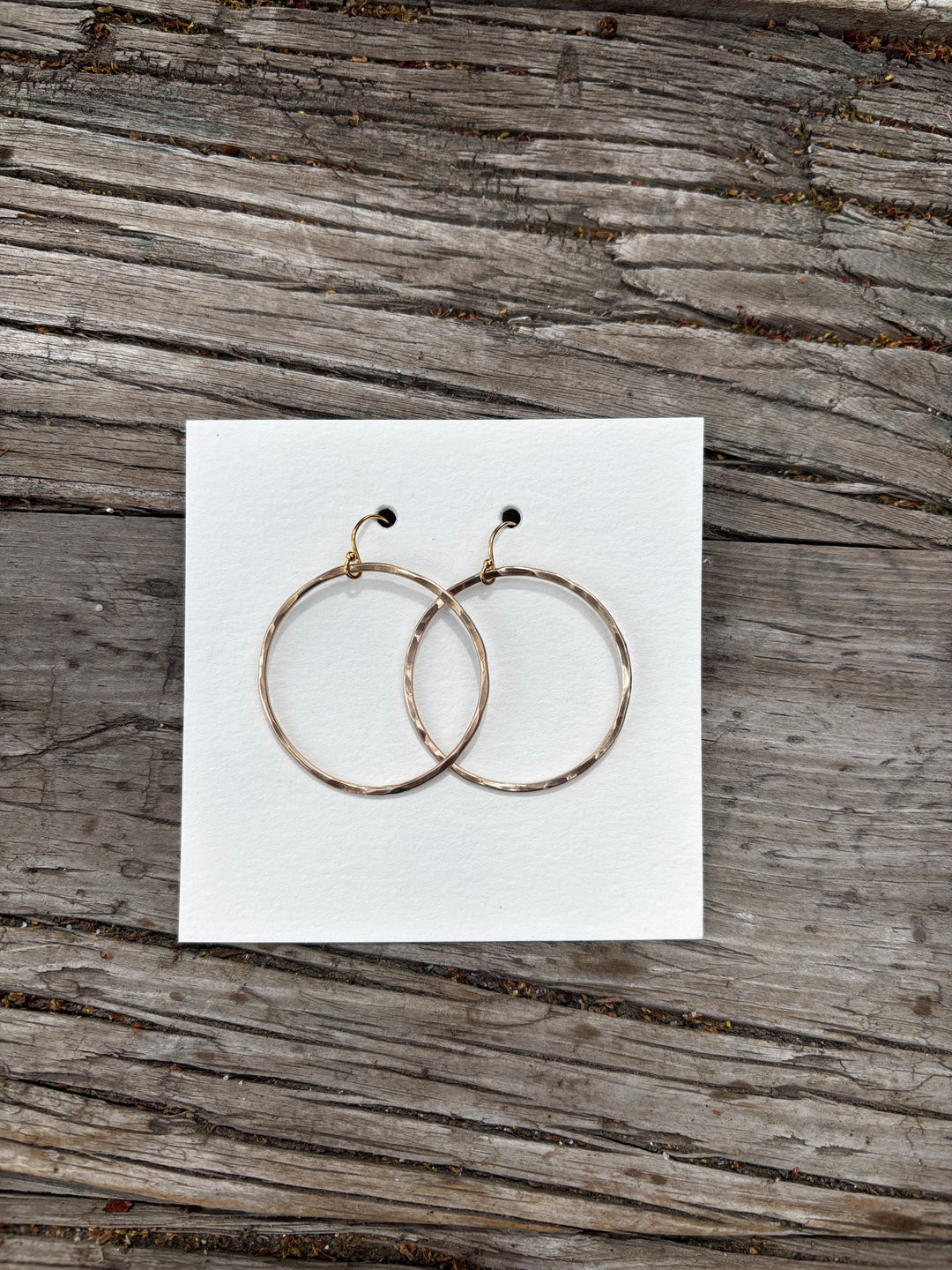 Elizabeth Nicole Medium 14K GF Hoops E02