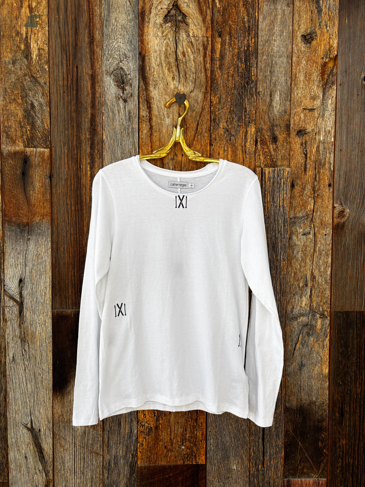 Catherine Gee L/S Embroidered Cotton Shirt - Skis