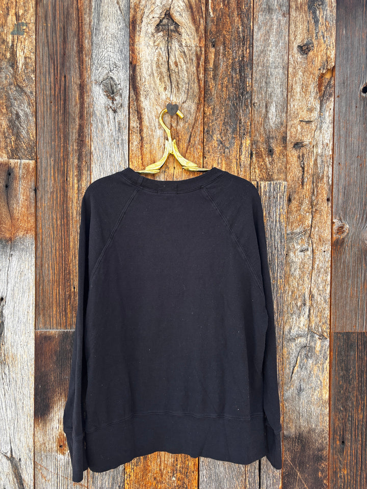 Llea Blue Addy Raglan Sweatshirt Black