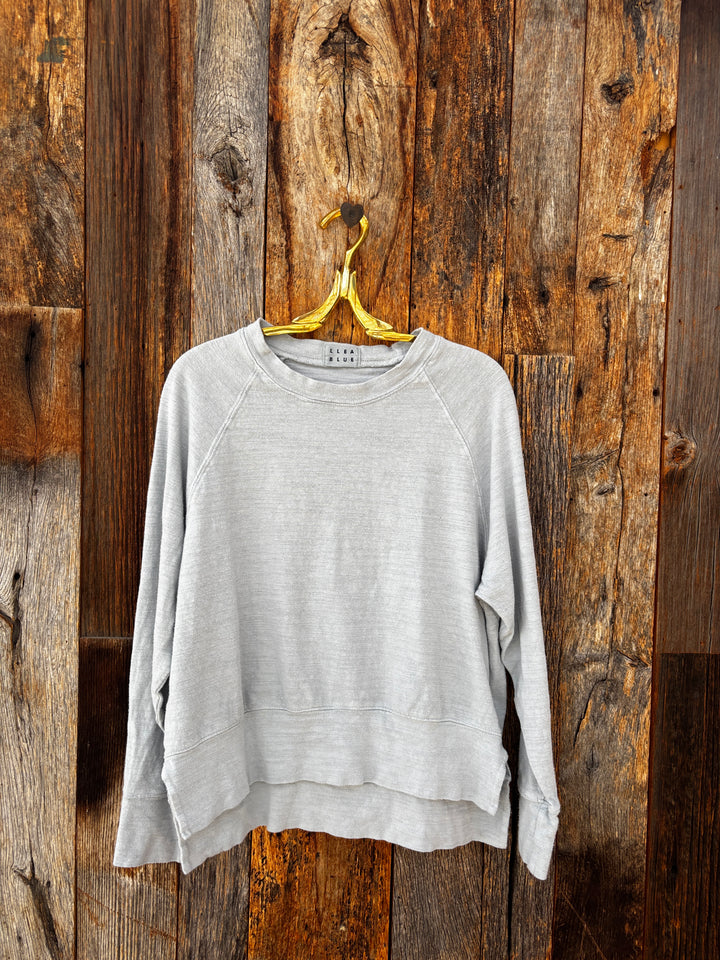 Llea Blue Addy Raglan Sweatshirt Ash