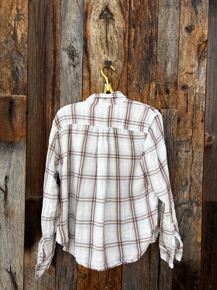 Llea Blue Lilie Shirt Double Cotton Plaid - Wash