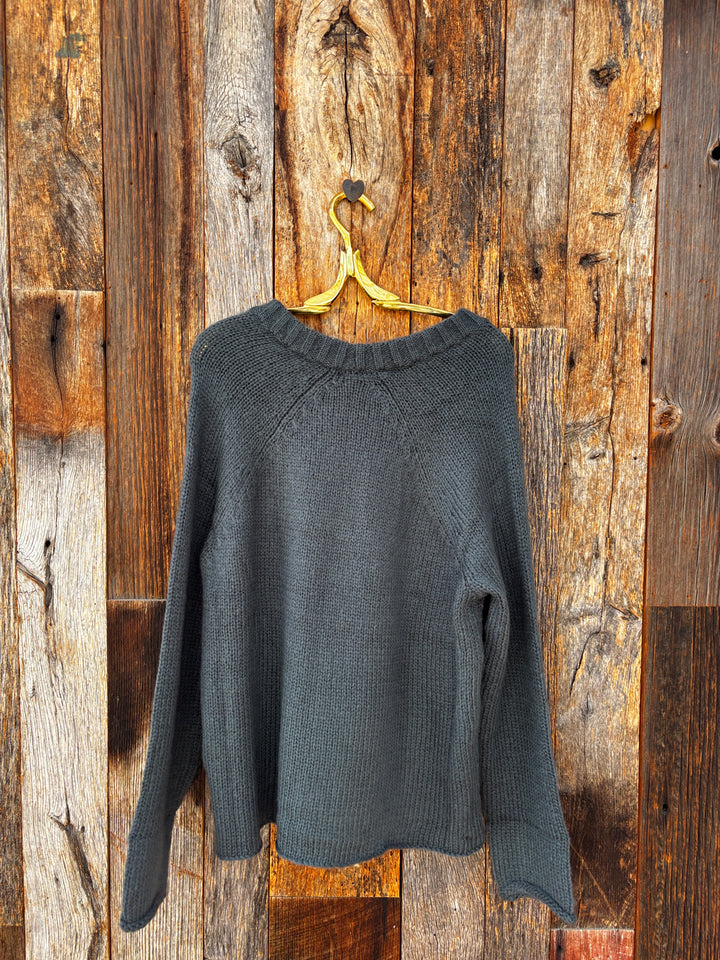 Wooden Ships Star Raglan Crew Chunky - Glasgow/Night Navy