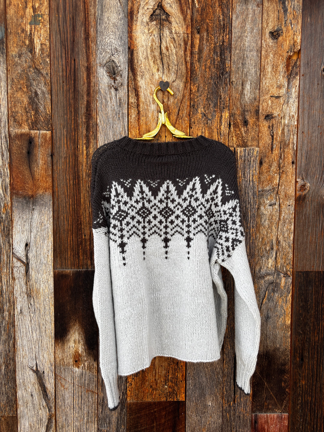 Wooden Ships Chandelier Fair Isle - Barely Gray/Bracken
