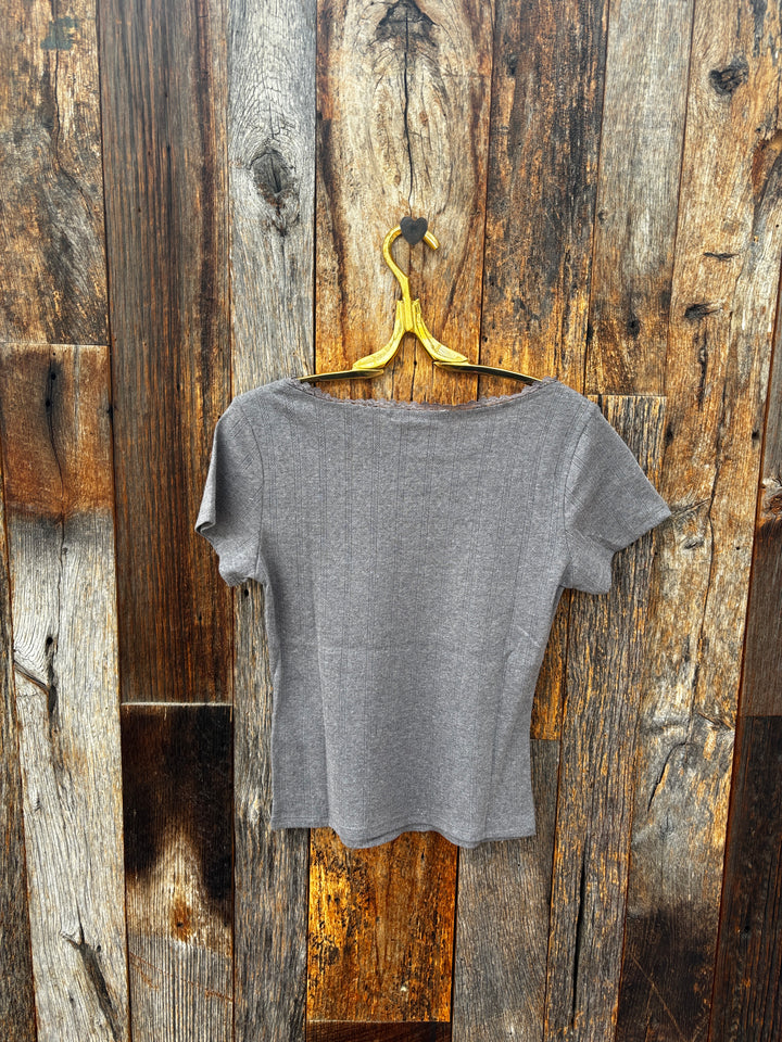 Project Social T Arden Tee Heather Grey
